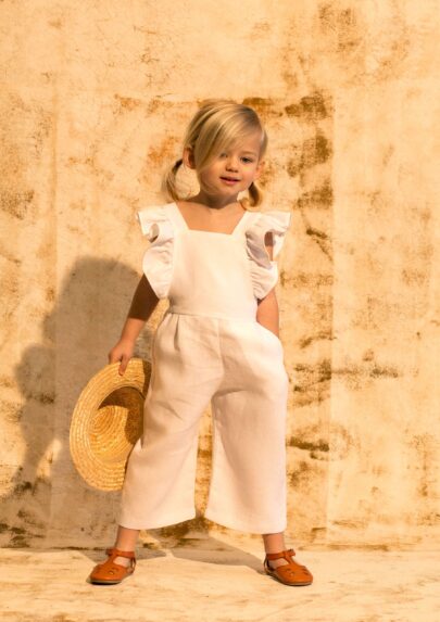 Collette Linen Dungarees