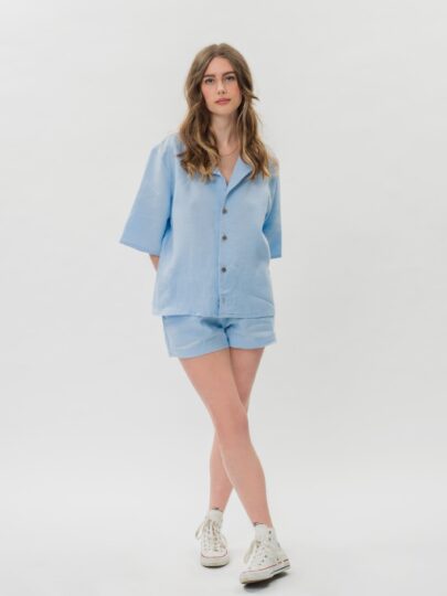 Monica Linen Shirt - Full length & Cropped