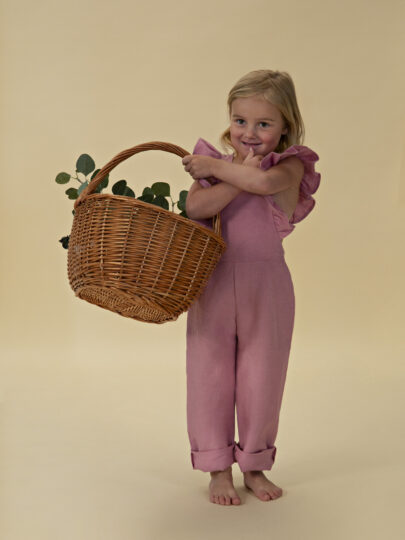Florence Dungarees - Dusty Pink