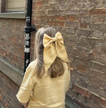 Linen Hair Bows - Large