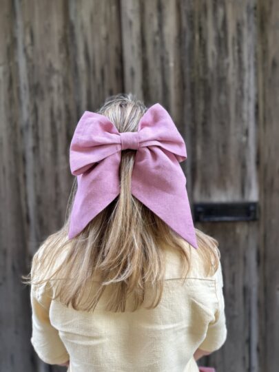 Linen Hair Bows - Large