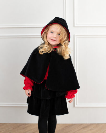 Reversible Velvet Cape