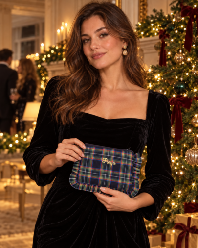 Tartan Small Clutch